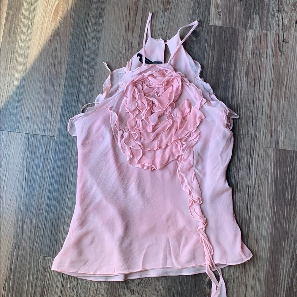 BCBG Max Azria Romantic Tulle Halter